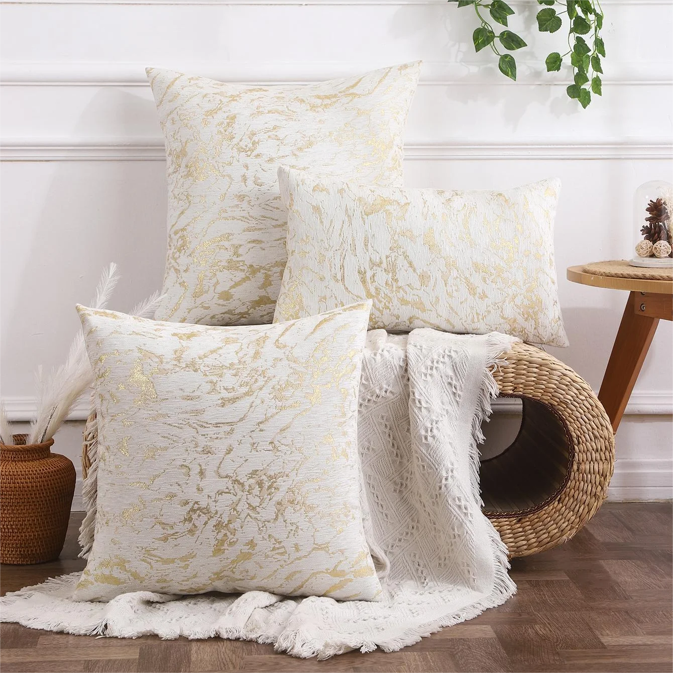 Pillow Cover 20X20 - Chenille Cushion Cover Soft Throw Pillow