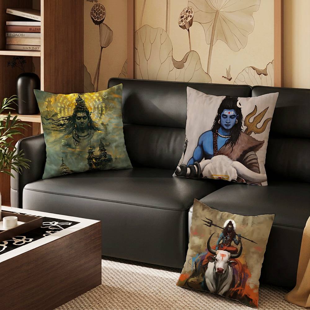 Home Textiles India - India Art Lord Shivasjpg pillowcase casual