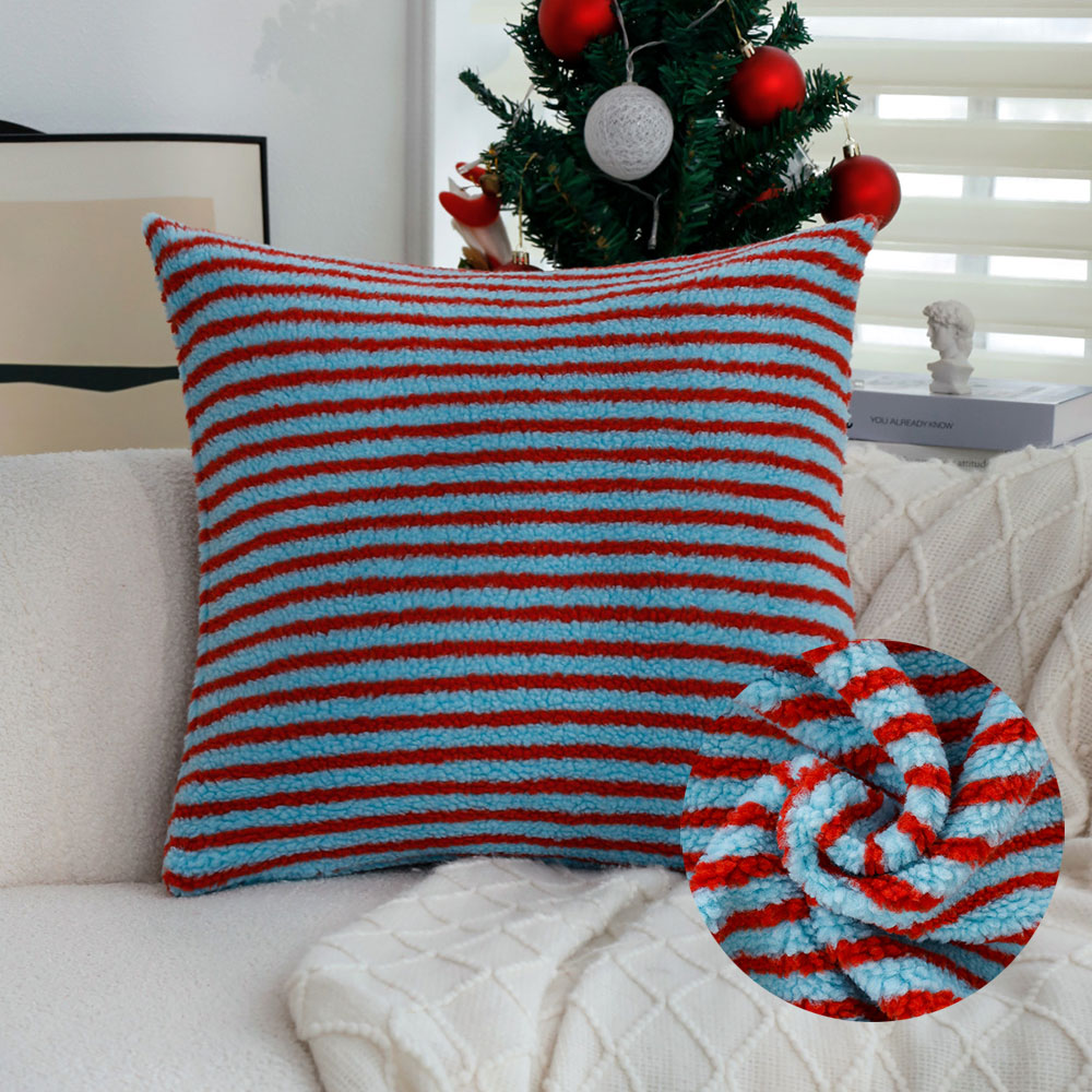 Pillow Cover 20X20 - 45x45 Contrast Stripe Cushion Cover Soft