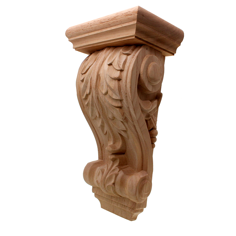 Vintage Home Textiles - VZLX Vintage Plant Wood Carved Corner