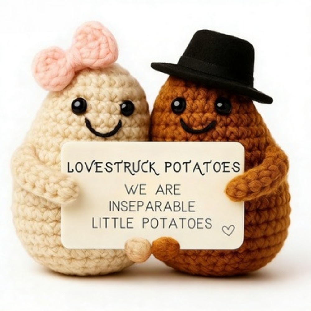 Home Textiles Today - Cute Handmade Crochet Positive French Potato