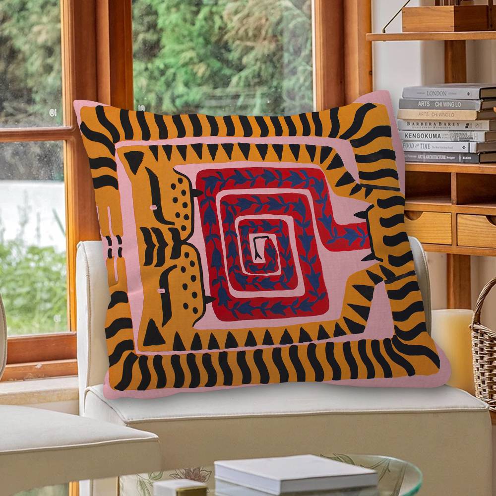 Egypt Colorful Abstract Tiger  - Home Textiles Egypt 评论和价格