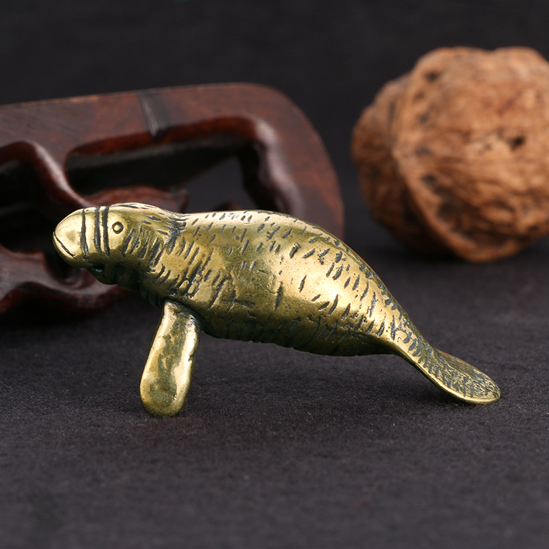 Brass Florida Manatee Decorati - Vintage Home Textiles 评论和价格