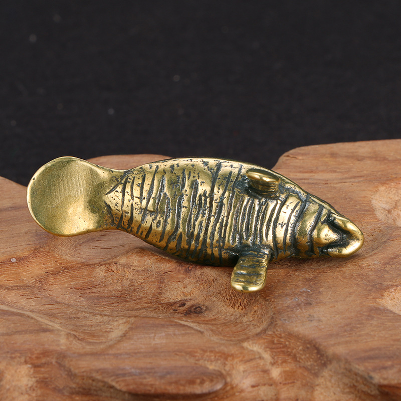 Brass Florida Manatee Decorati - Vintage Home Textiles 评论和价格