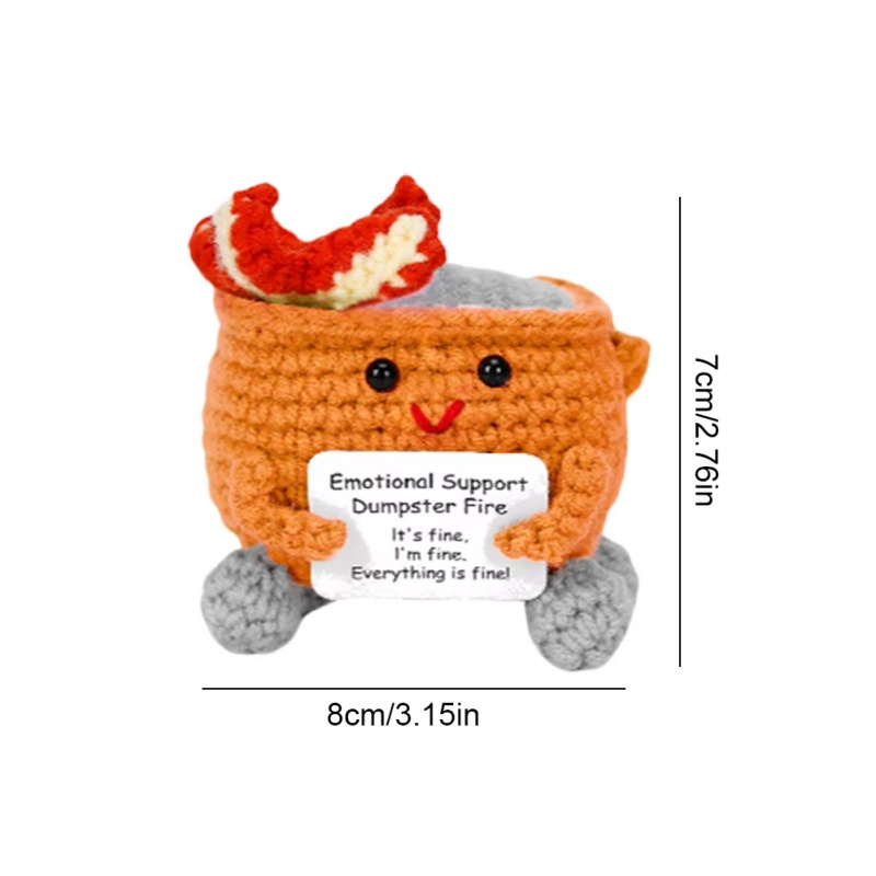 Handmade Crochet Dumpster Fire - Home Textiles Today 评论和价格