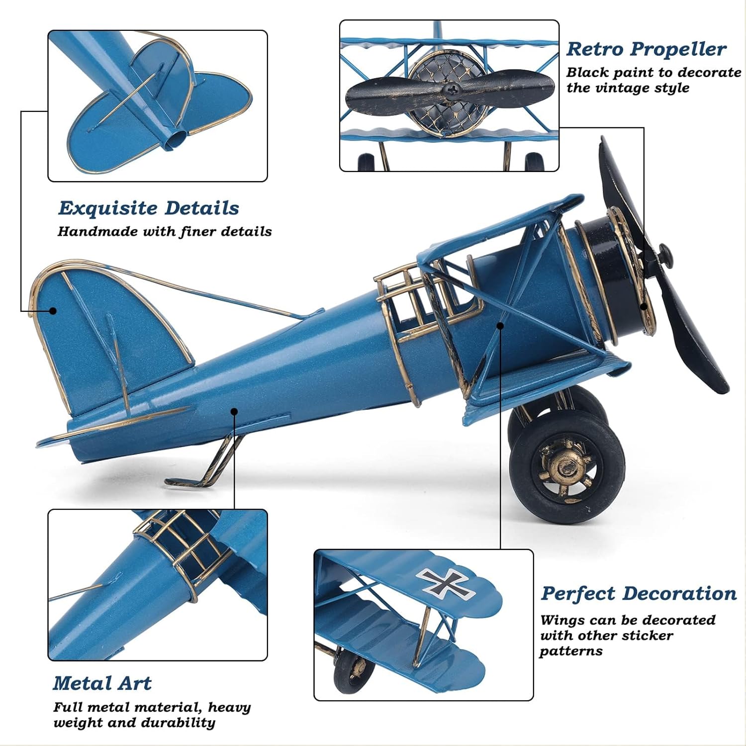 Vintage Metal Airplane Model R - Vintage Home Textiles 评论和价格