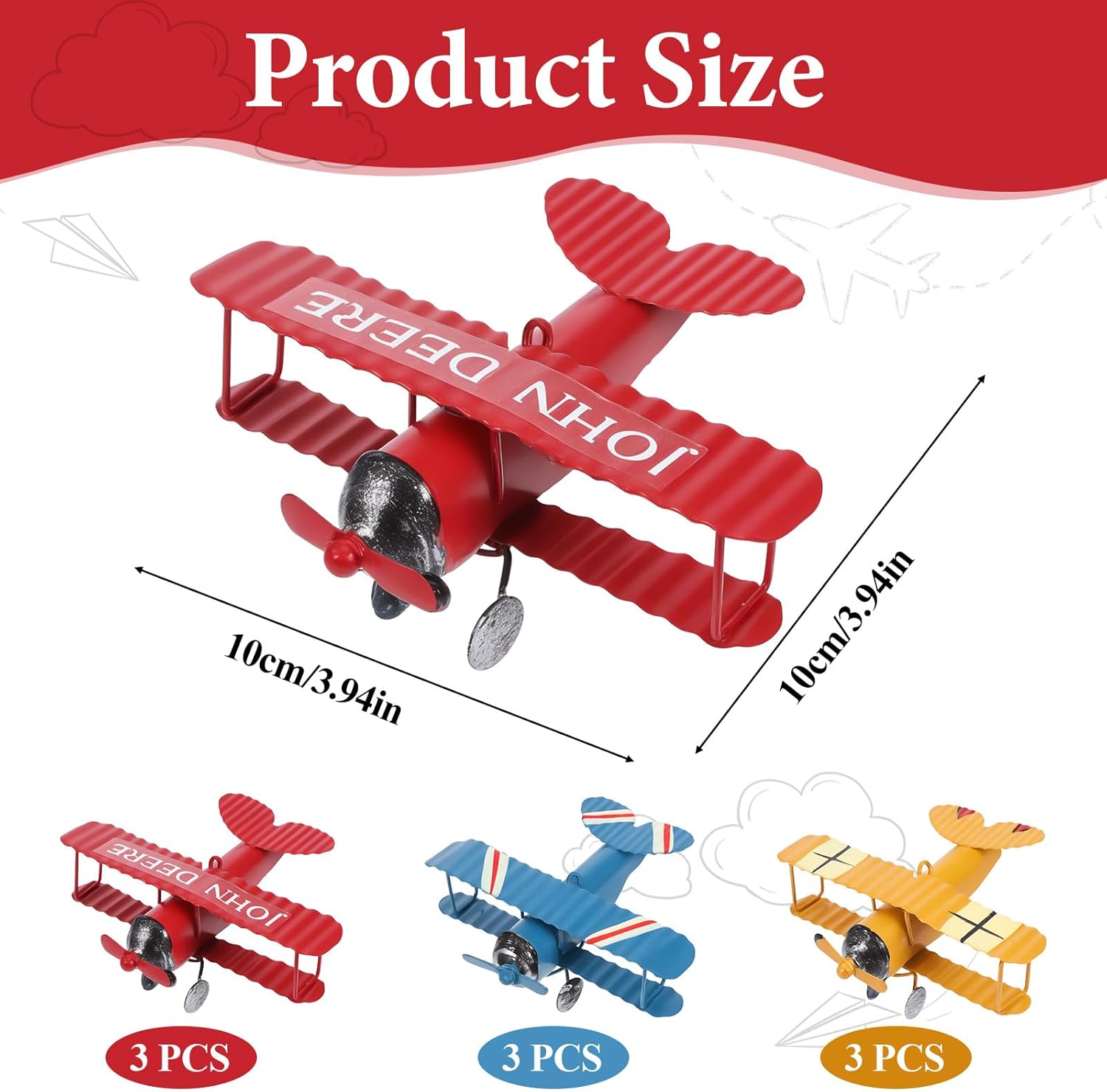 Vintage Metal Airplane Model R - Vintage Home Textiles 评论和价格