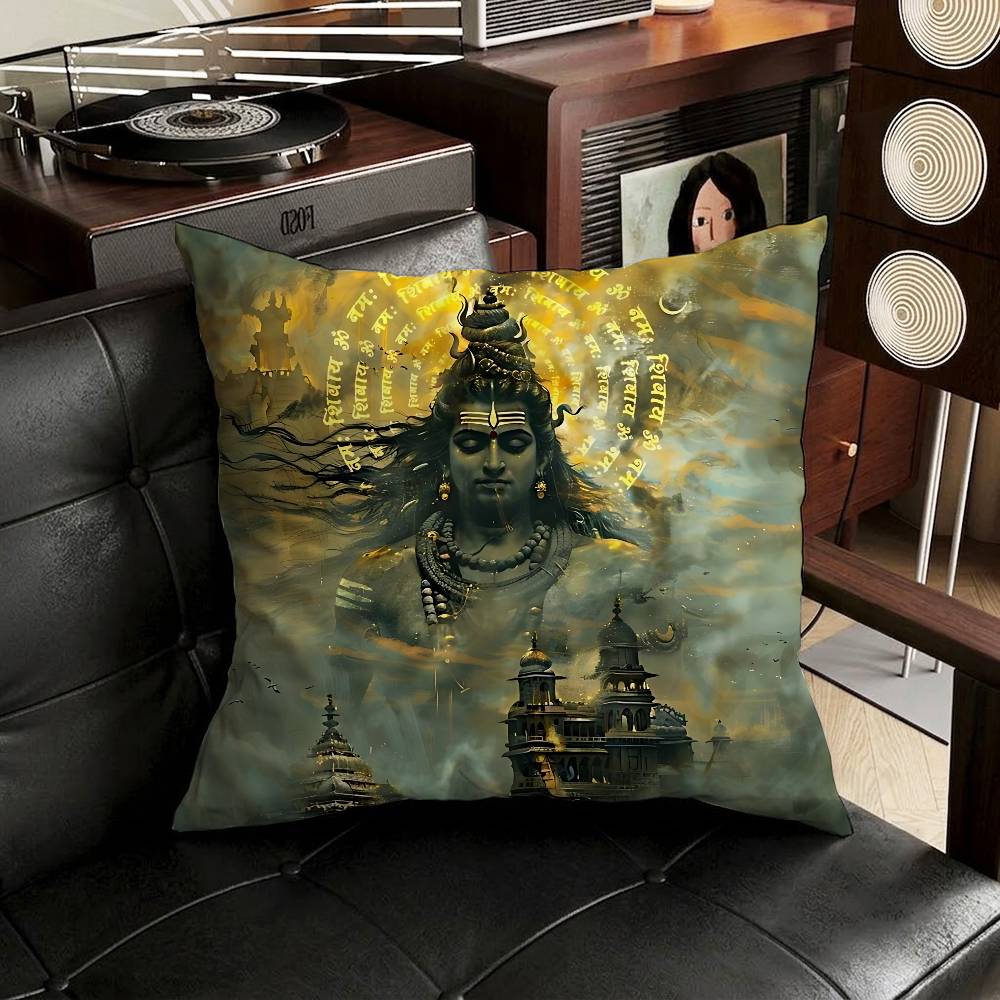 India Art Lord Shivasjpg pillo - Home Textiles India 评论和价格