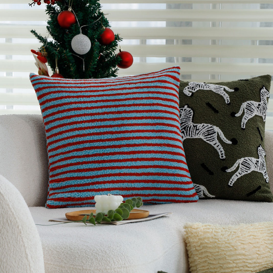 45x45 Contrast Stripe Cushion  - Pillow Cover 20X20 评论和价格