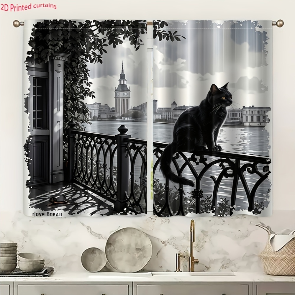Black Cat Curtain, London Rive - Home Textiles London 评论和价格