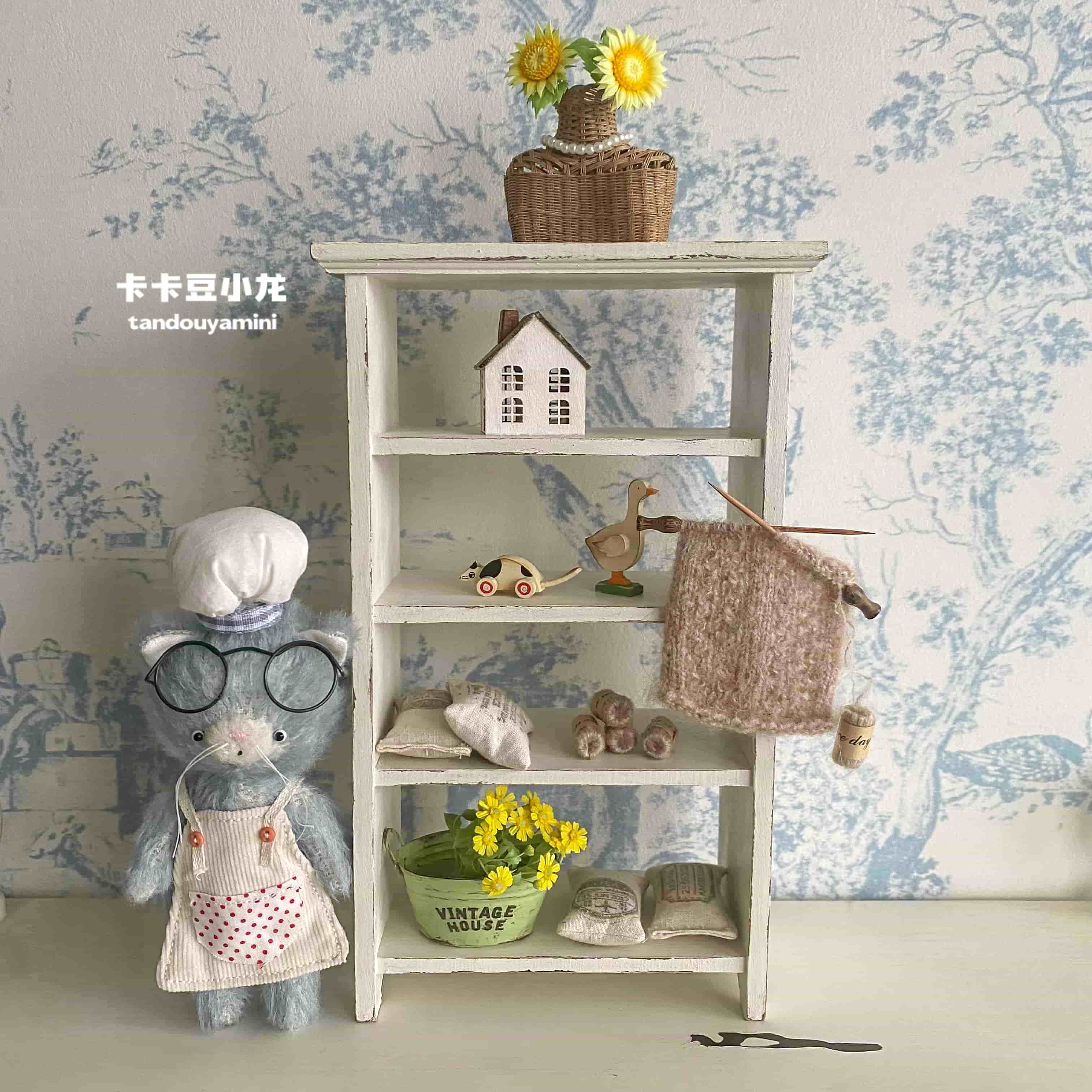 1:6 Doll House Mini Model Furn - Vintage Home Textiles 评论和价格