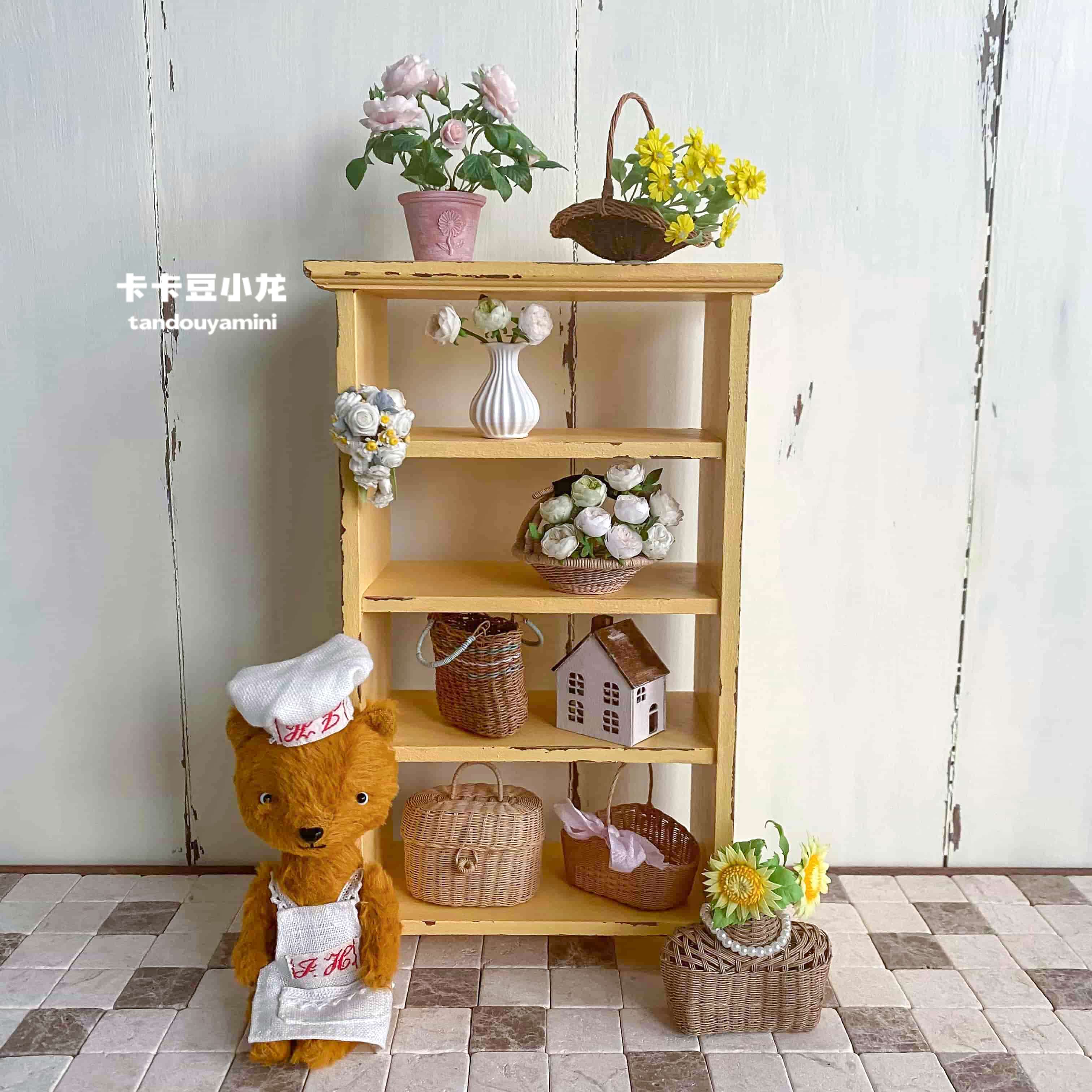 1:6 Doll House Mini Model Furn - Vintage Home Textiles 评论和价格