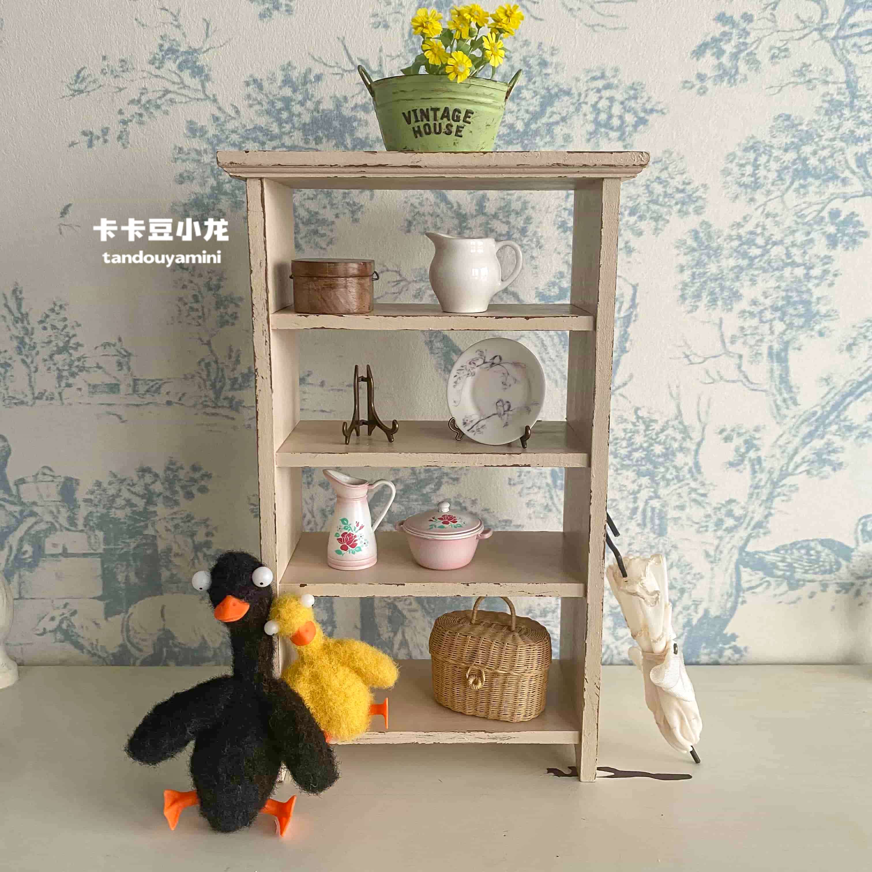 1:6 Doll House Mini Model Furn - Vintage Home Textiles 评论和价格