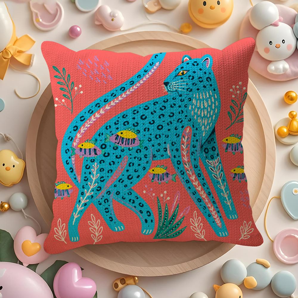 Geometric Animal Pattern Cushi - Pillow Cover 20X20 评论和价格