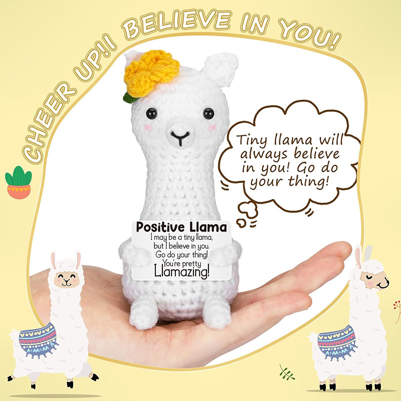 Funny Handmade Crochet Llama P - Home Textiles Today 评论和价格