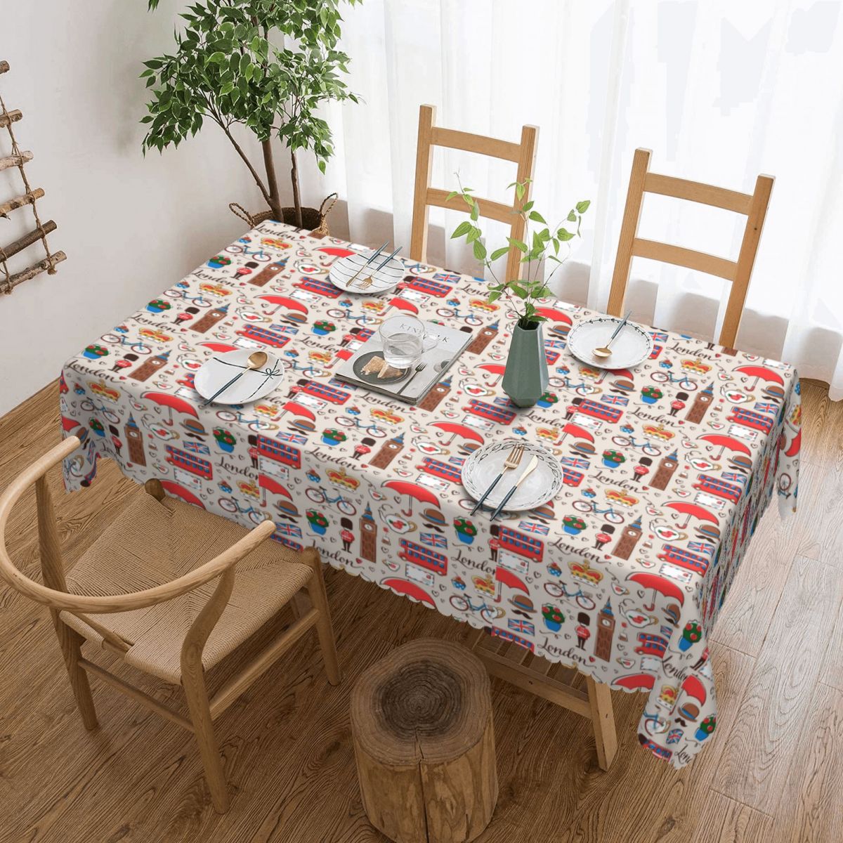 London Pattern Rectangular Tab - Home Textiles London 评论和价格