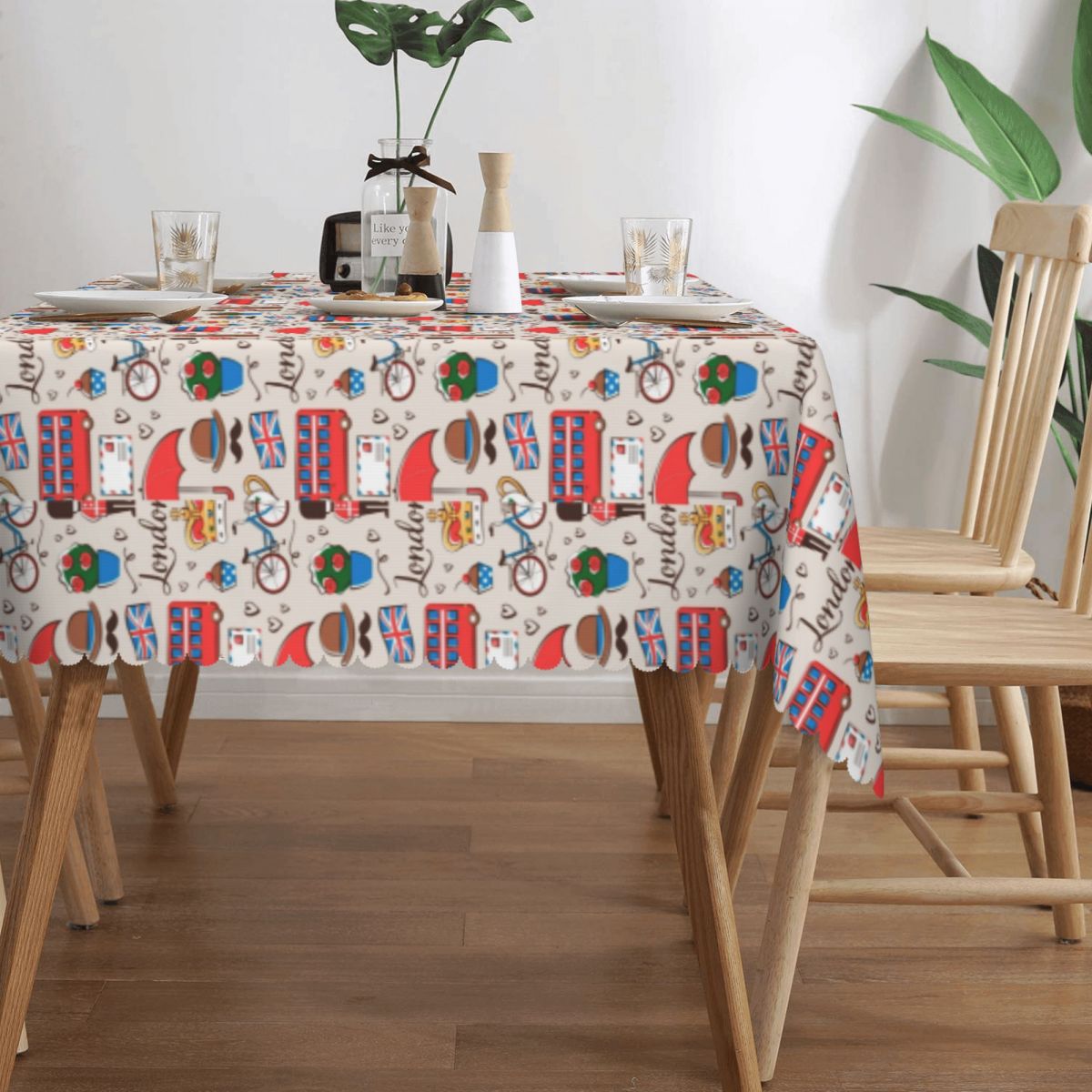 London Pattern Rectangular Tab - Home Textiles London 评论和价格