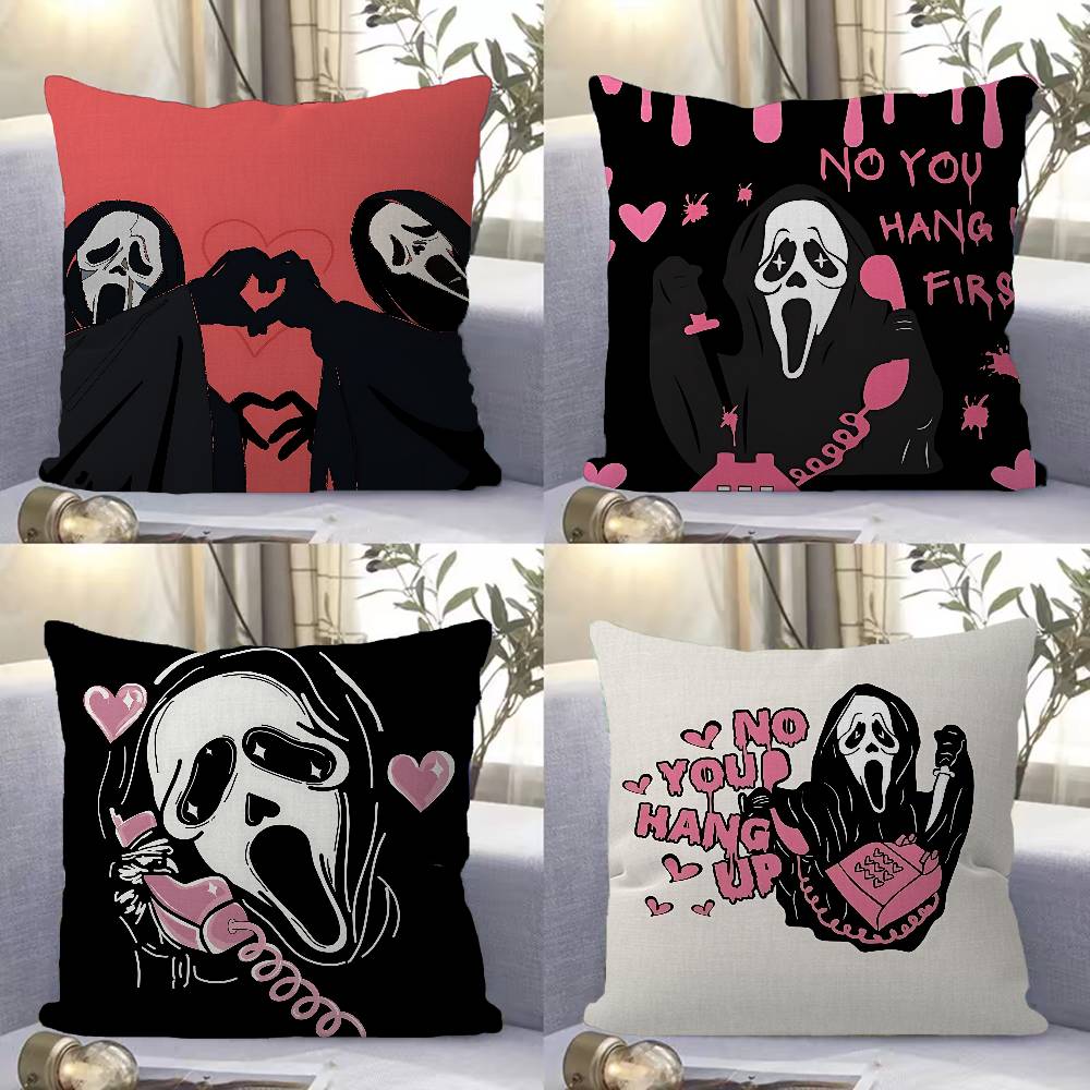 S-SCREAMS Horror Movie Pillow  - Home.Textiles Cushion 评论和价格