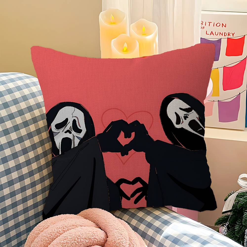 S-SCREAMS Horror Movie Pillow  - Home.Textiles Cushion 评论和价格