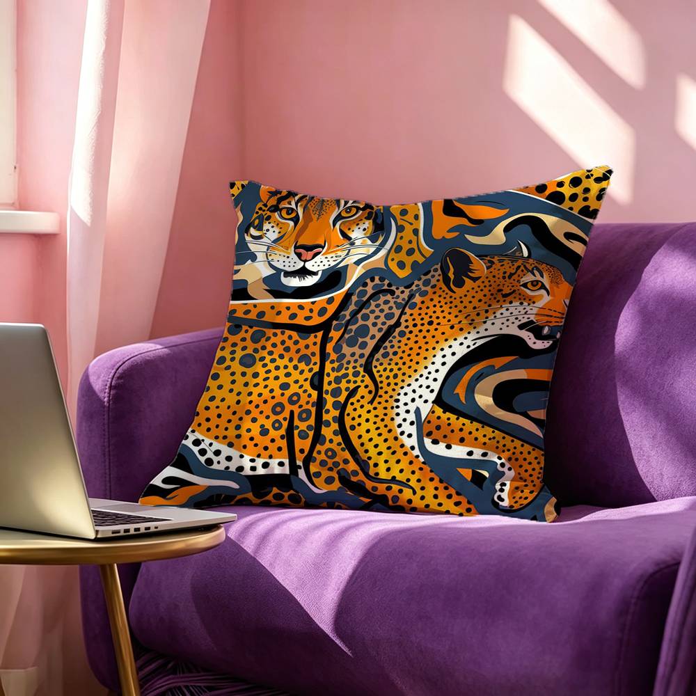 Egypt Colorful Abstract Tiger  - Home Textiles Egypt 评论和价格