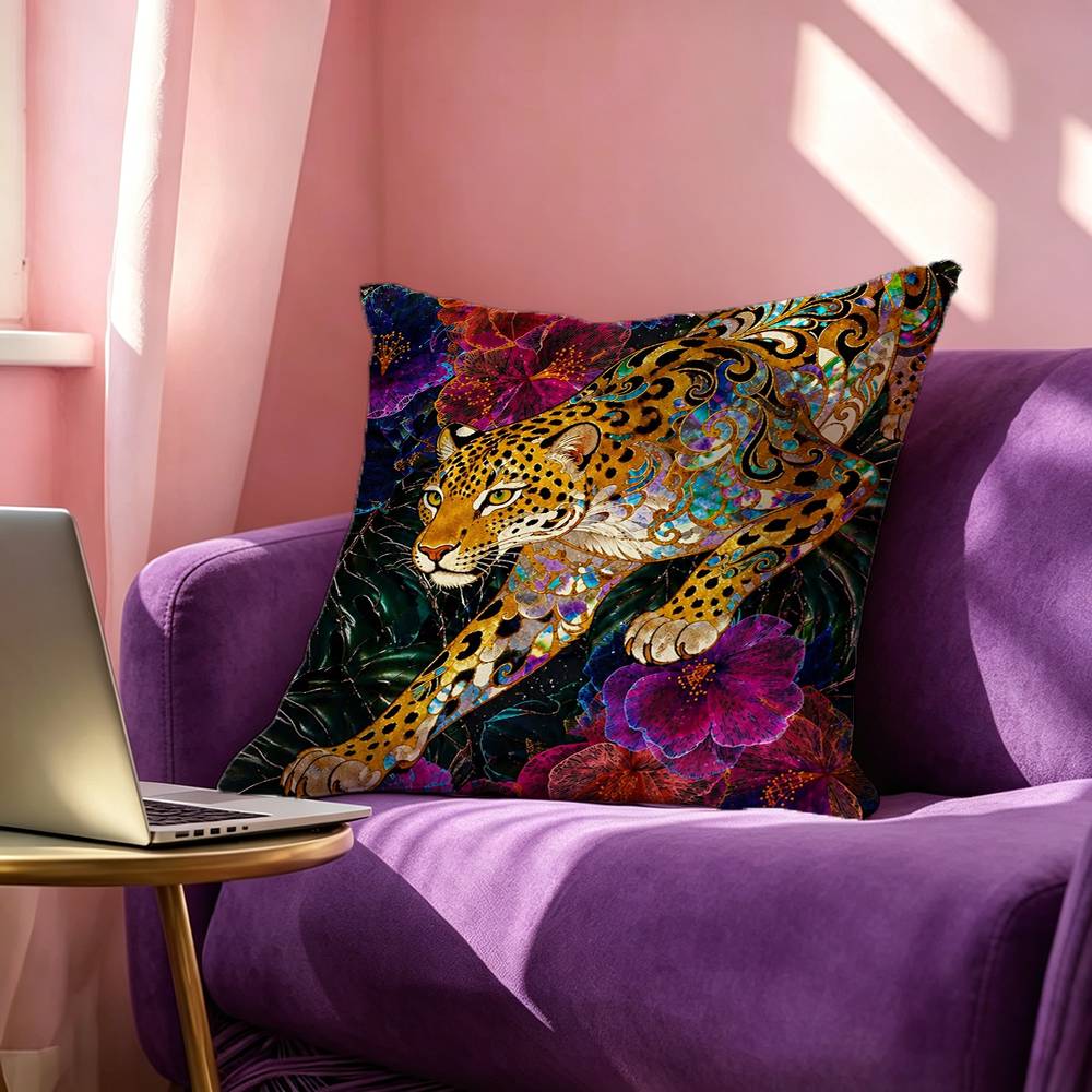 Egypt Colorful Abstract Tiger  - Home Textiles Egypt 评论和价格