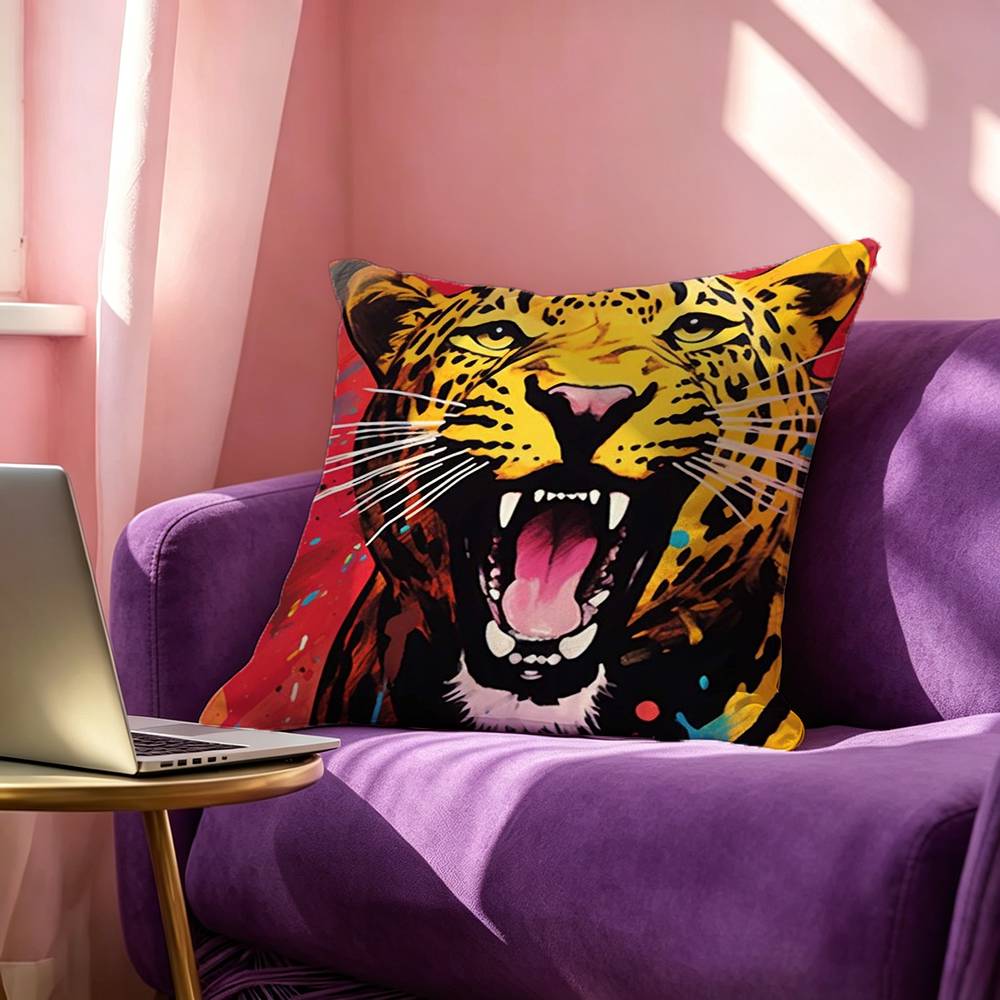 Egypt Colorful Abstract Tiger  - Home Textiles Egypt 评论和价格