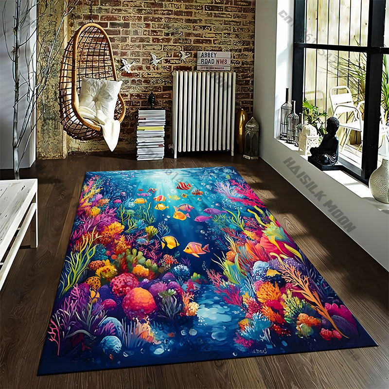 Underwater city with vibrant c - Home Textiles City 评论和价格