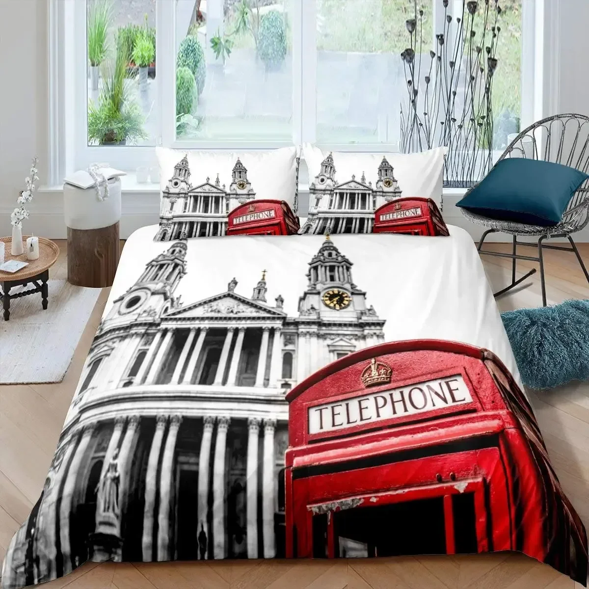 London Telephone Booth The Big - Home Textiles London 评论和价格