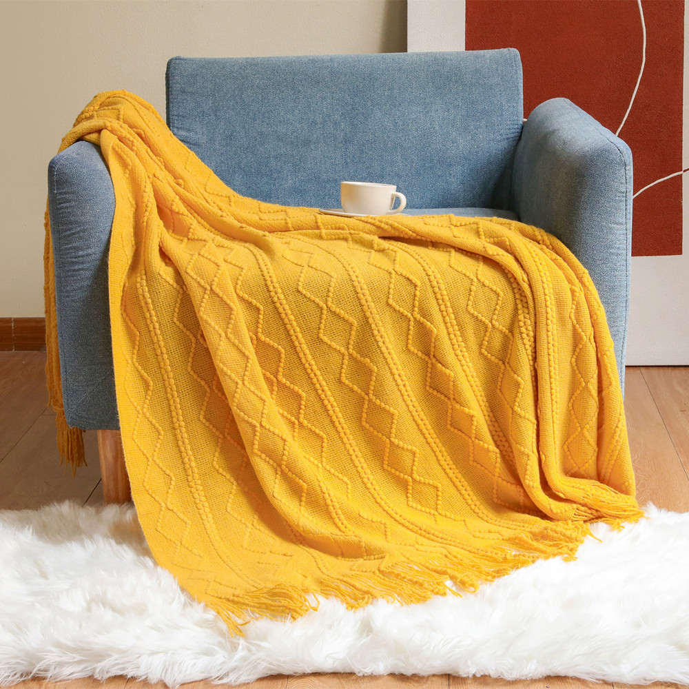 Textile City Diamond Knit Thro - Home Textiles City 评论和价格