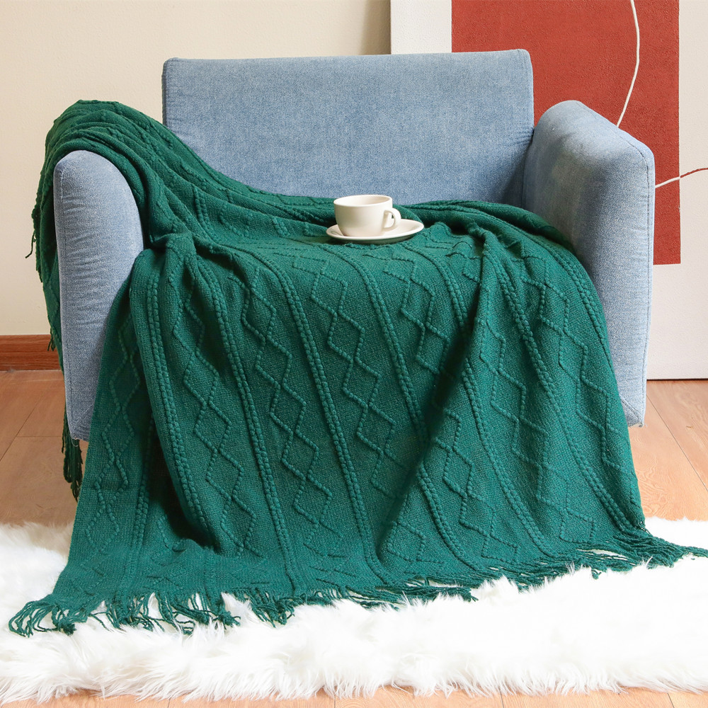 Textile City Diamond Knit Thro - Home Textiles City 评论和价格