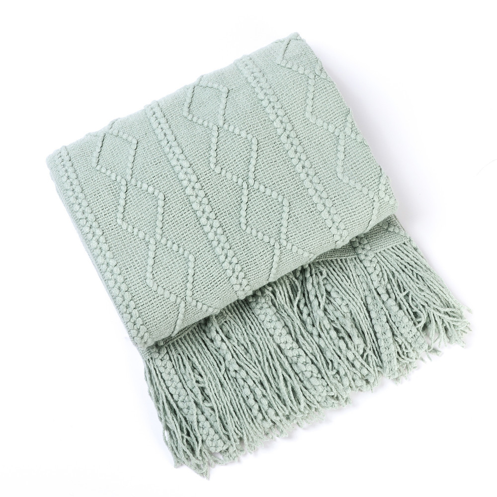 Textile City Diamond Knit Thro - Home Textiles City 评论和价格