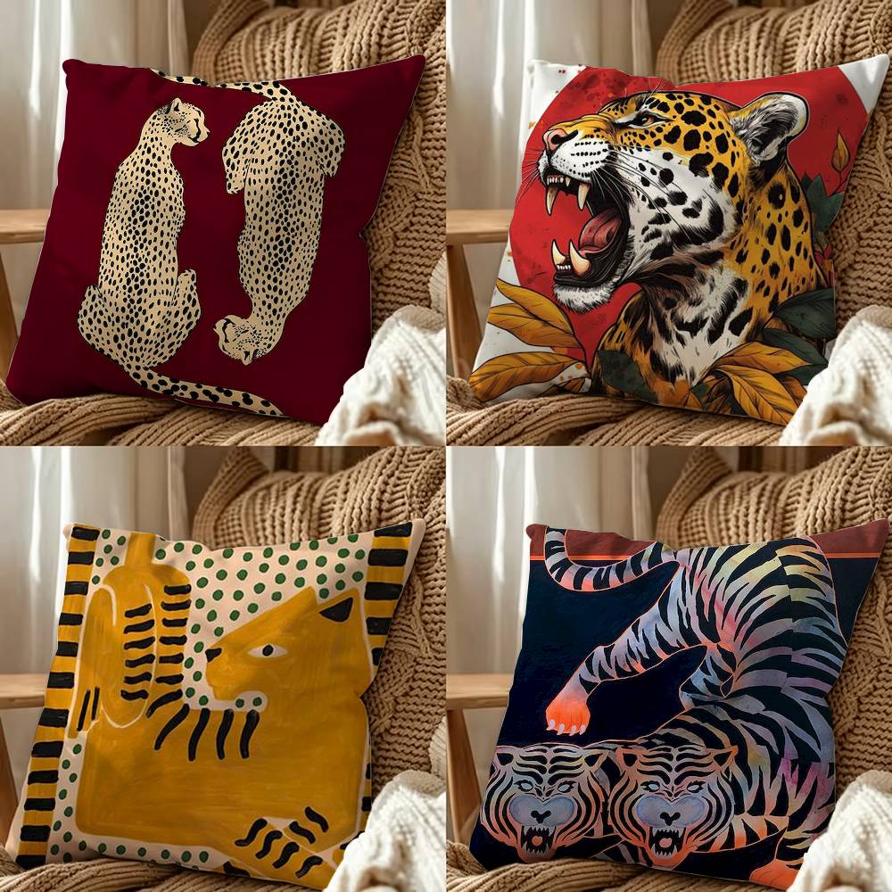 Egypt Colorful Abstract Tiger  - Home Textiles Egypt 评论和价格