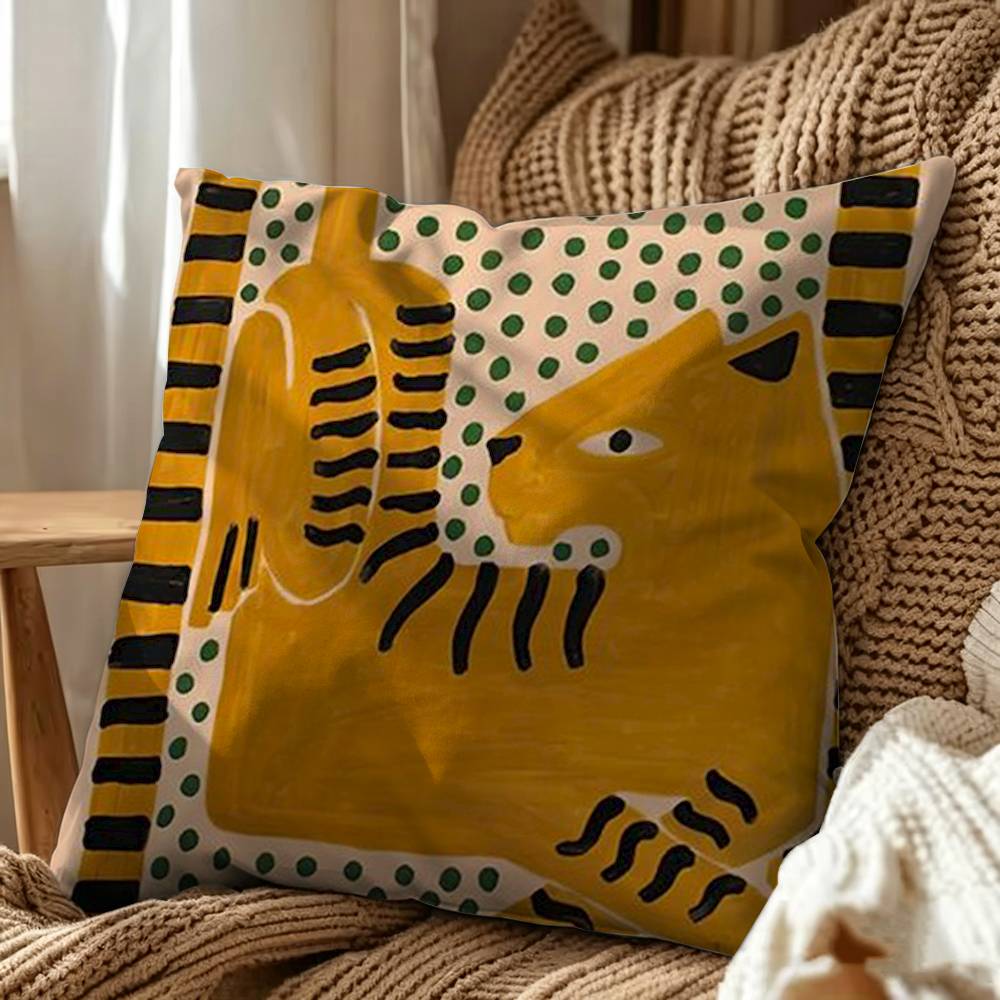 Egypt Colorful Abstract Tiger  - Home Textiles Egypt 评论和价格