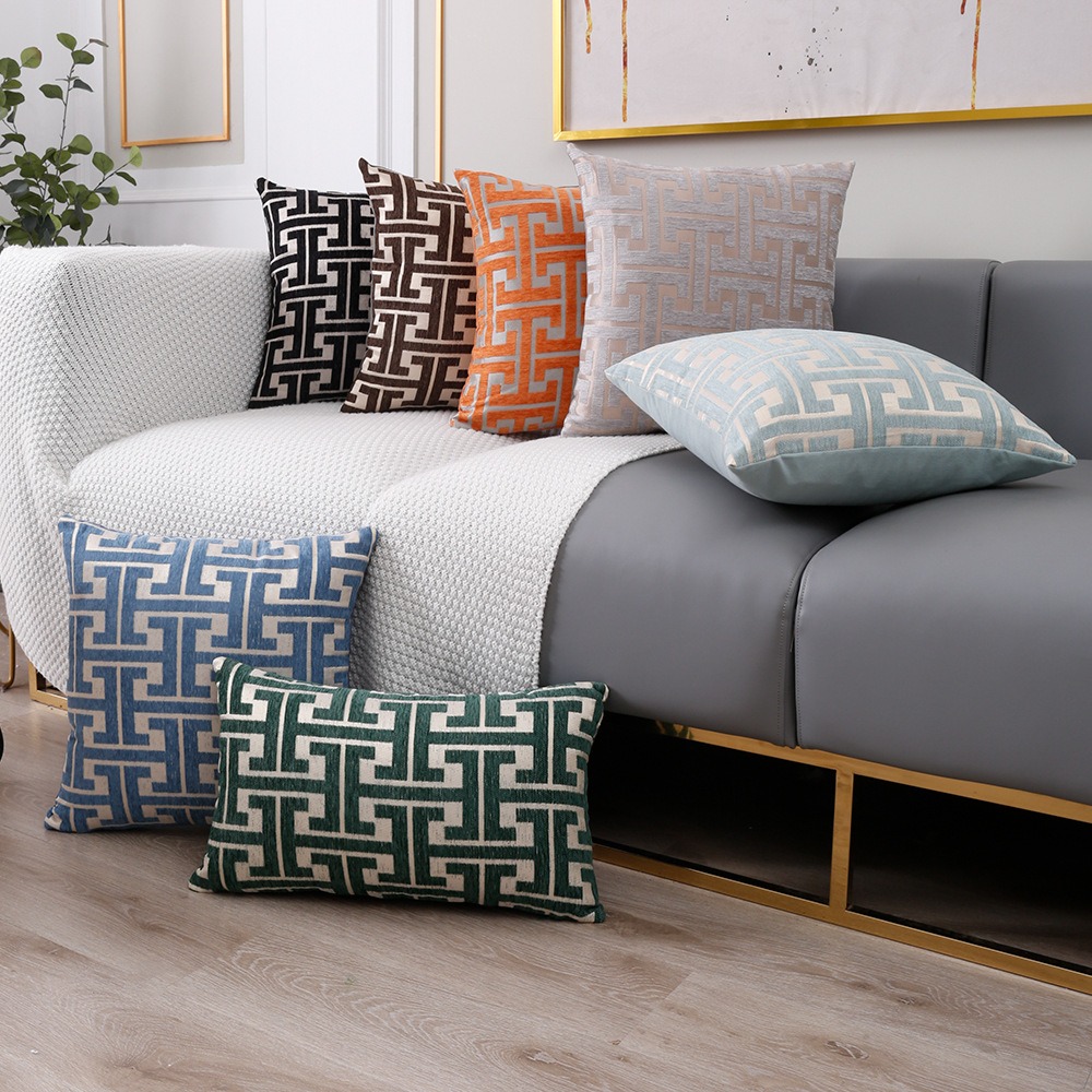 1pc Embroidery Detail Cushion  - Pillow Cover 20X20 评论和价格