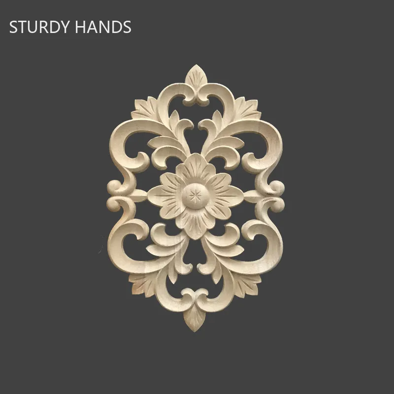 Long Strip Carving Natural Woo - Vintage Home Textiles 评论和价格