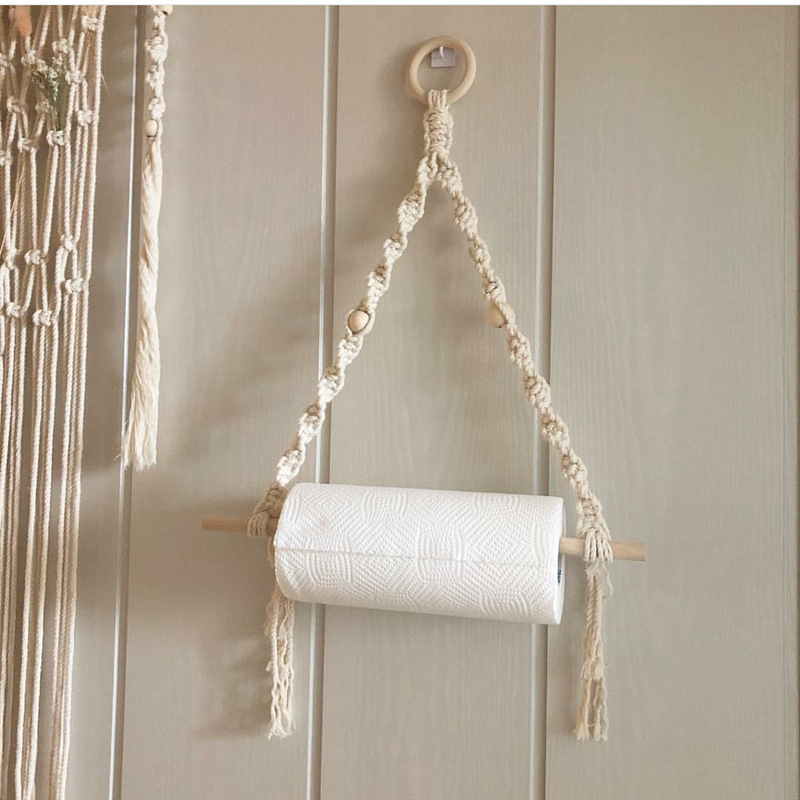 Macrame Paper Towel Holder Mac - Home Textiles Towel 评论和价格