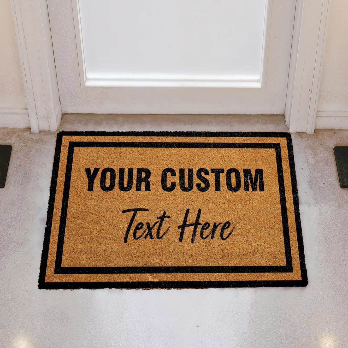 Custom Text Logo Doormat Perso - Home Textiles Company 评论和价格