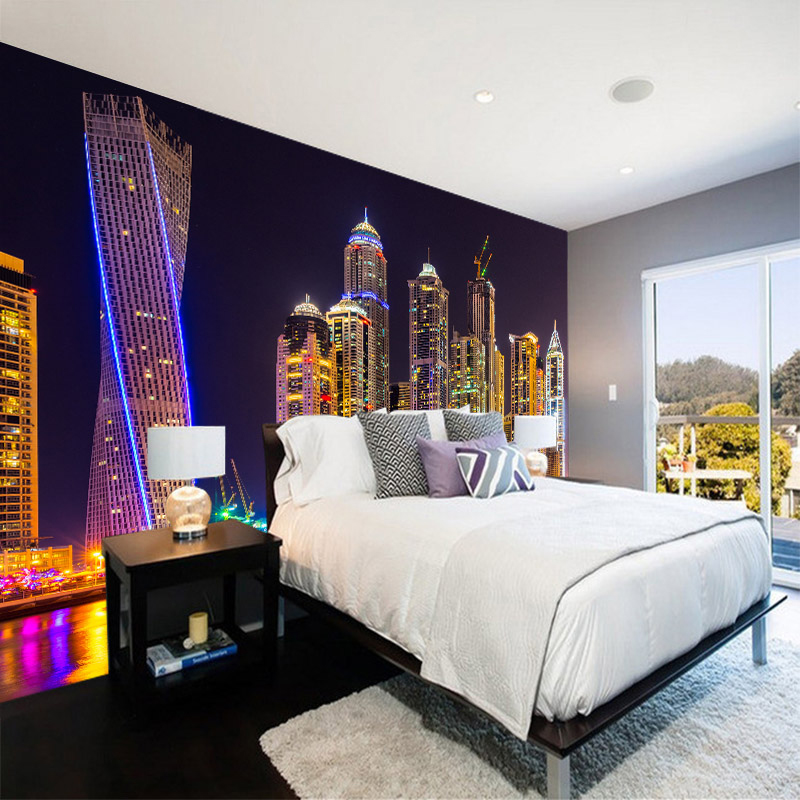 Custom 3D Photo Night View Cit - Home Textiles City 评论和价格
