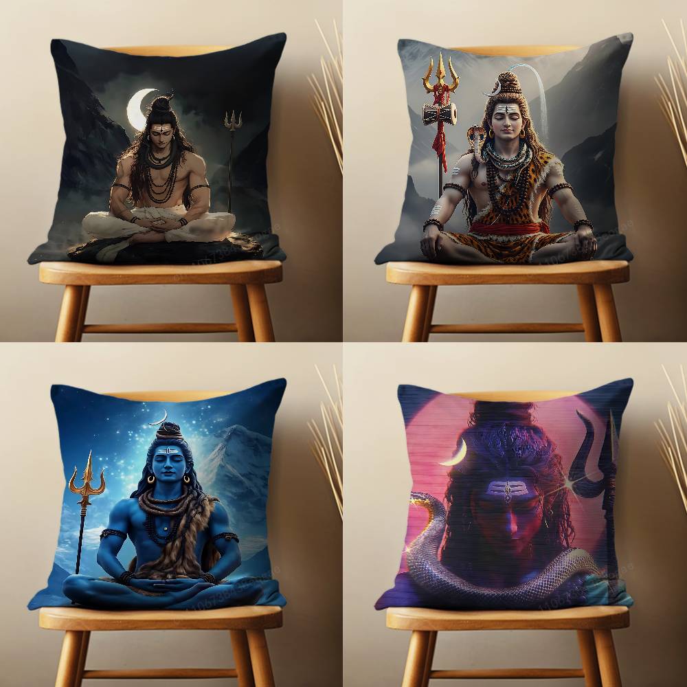 India Art Lord Shivasjpg Pillo - Home Textiles India 评论和价格