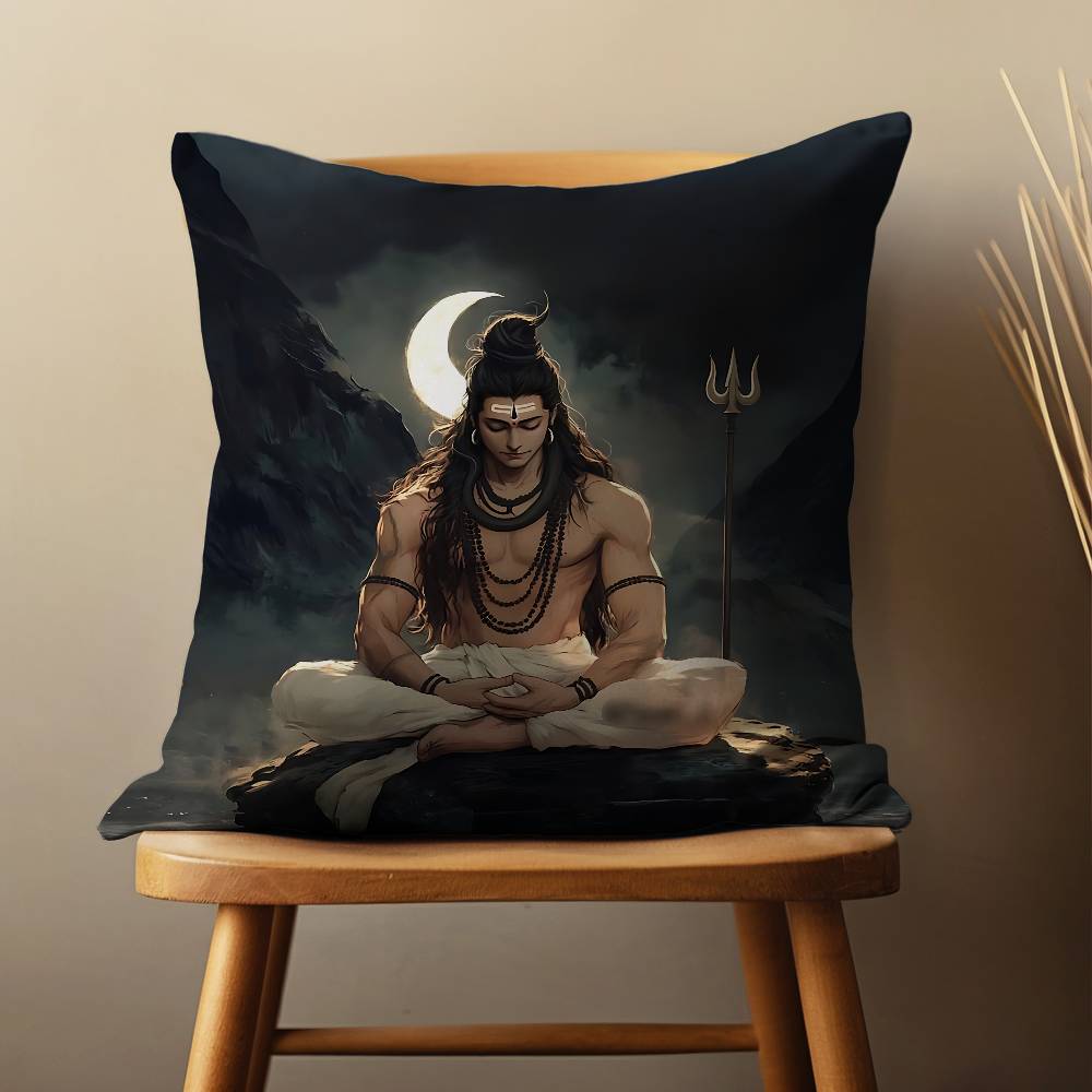 India Art Lord Shivasjpg Pillo - Home Textiles India 评论和价格