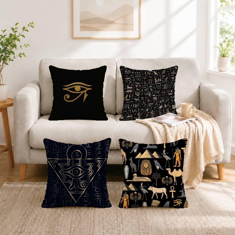 Ancient Egypt hieroglyph Squar - Home Textiles Egypt 评论和价格