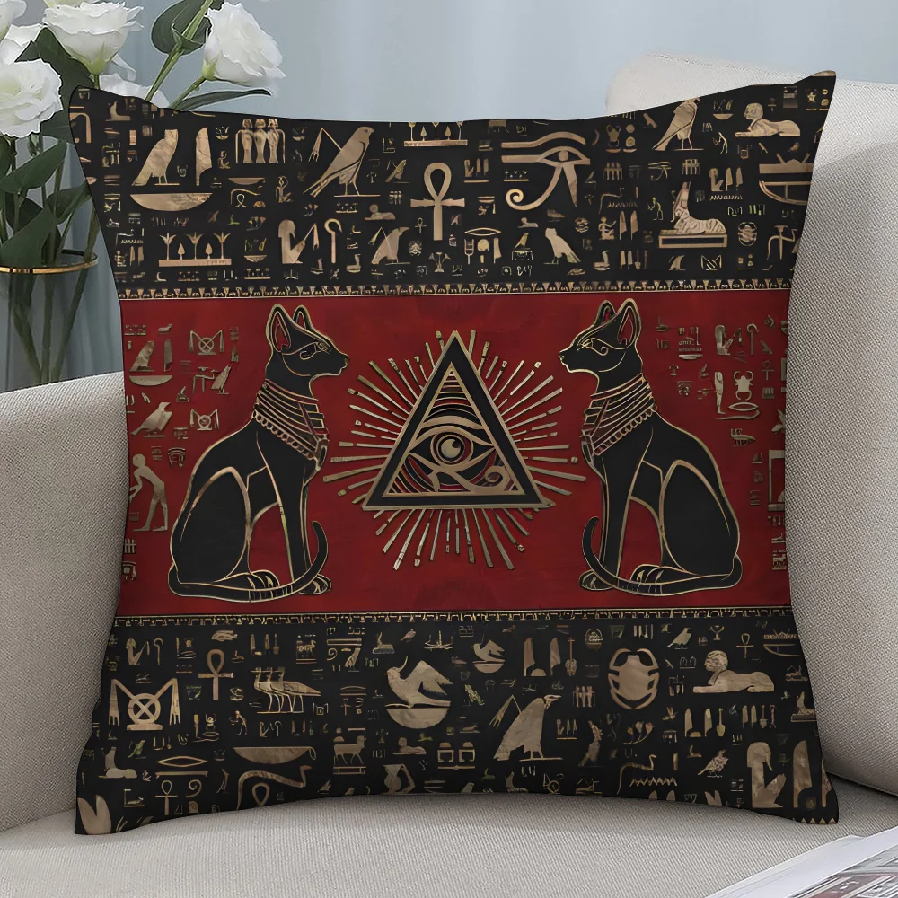 Ancient Egypt Anubis Pillow Ca - Home Textiles Egypt 评论和价格