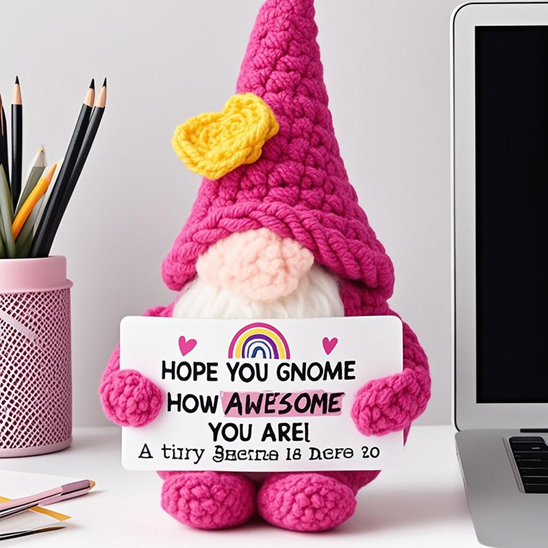 Positive Energy Crochet Gnome  - Home Textiles Today 评论和价格
