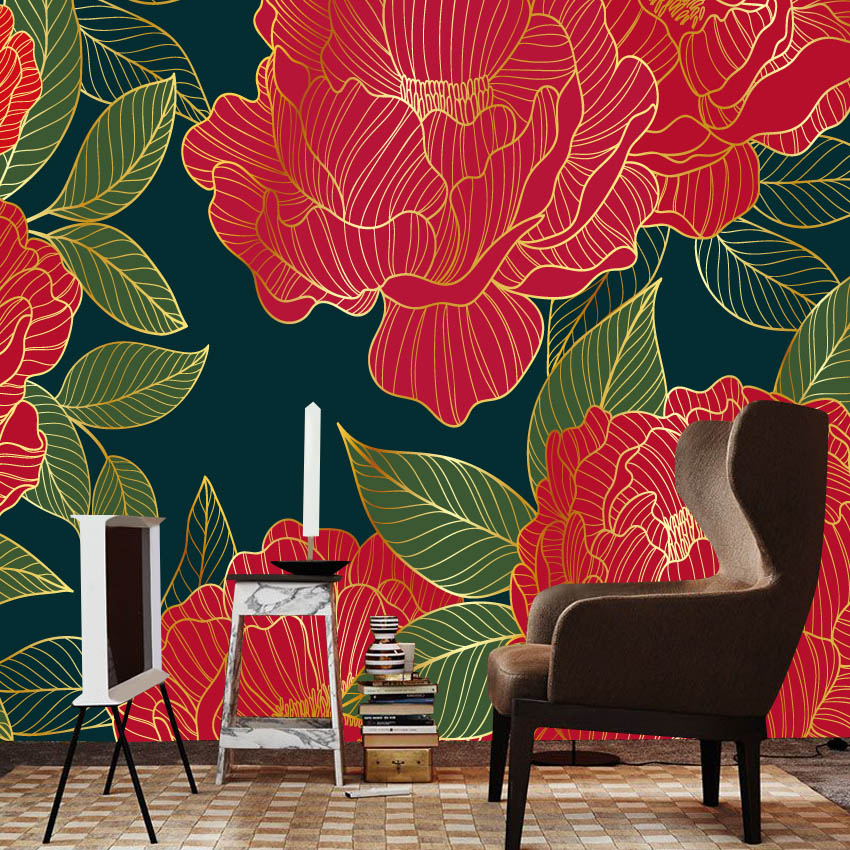 20+ Floral Red Peony Nature Ph - Home Textiles Photos 评论和价格