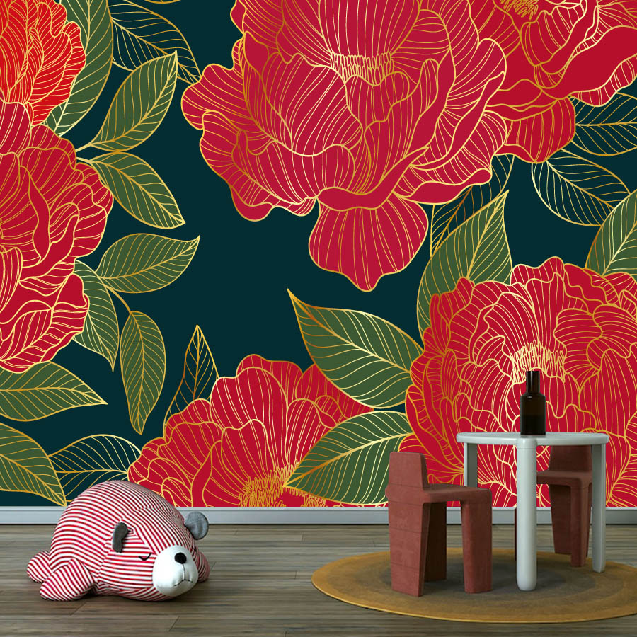 20+ Floral Red Peony Nature Ph - Home Textiles Photos 评论和价格