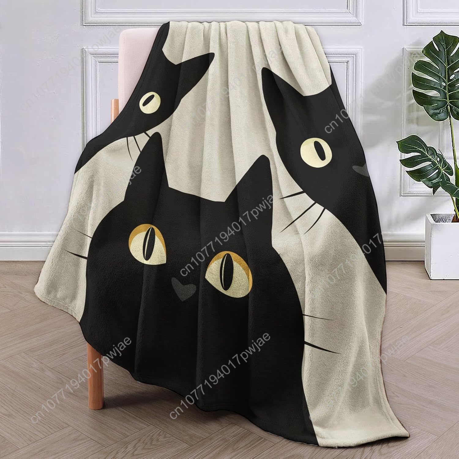 Funny Cat Blanket Gifts for Wo - Home Textiles & Furnishings 评论和价格