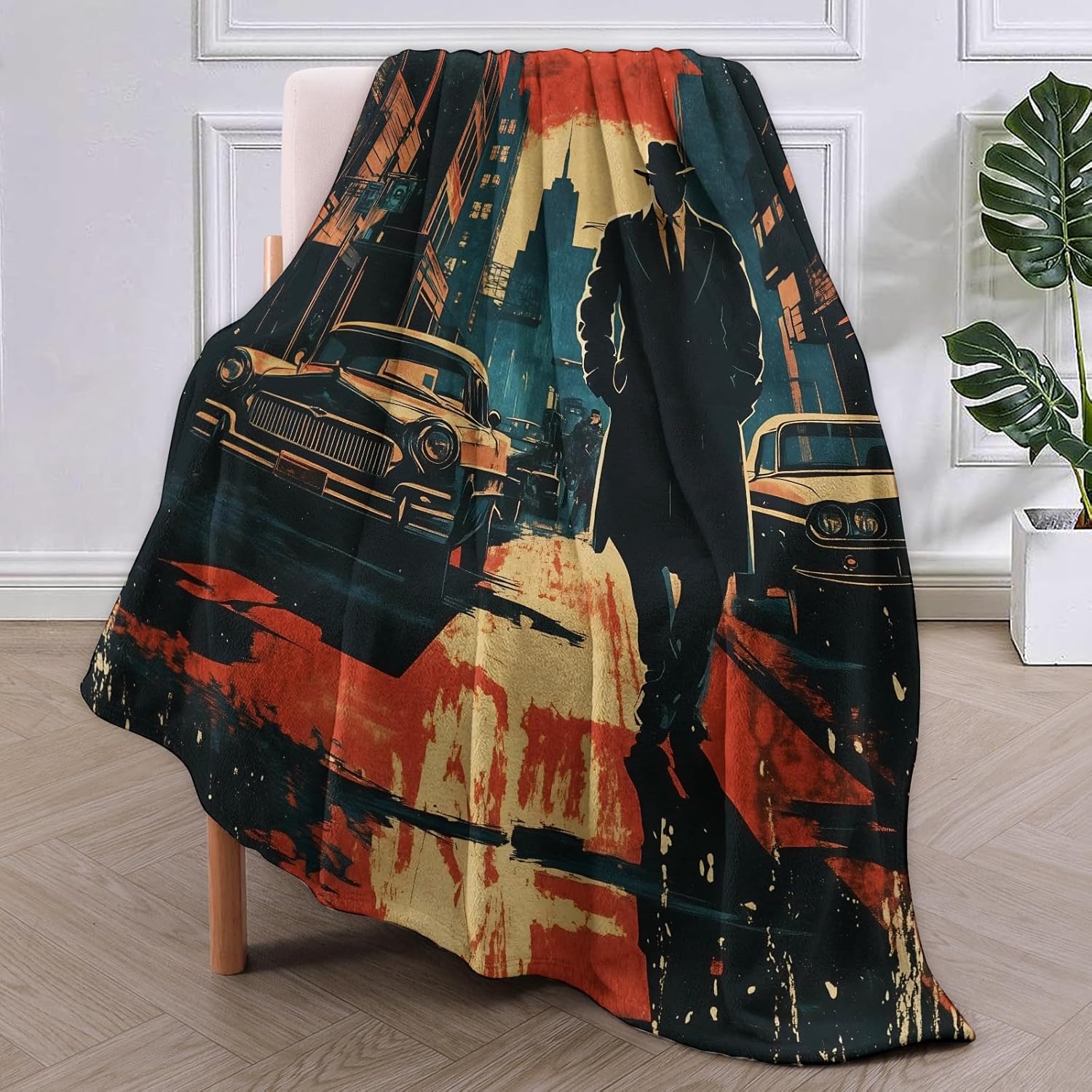 Noir Detective Blanket Gifts f - Home Textiles & Furnishings 评论和价格