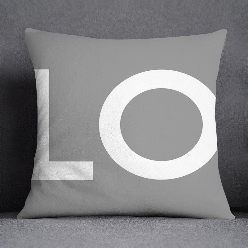 Gray White Cushion Cover Geome - Pillow Cover 20X20 评论和价格