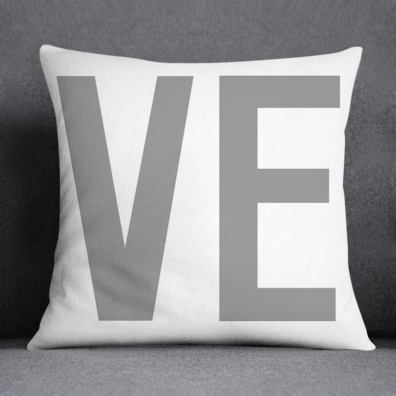 Gray White Cushion Cover Geome - Pillow Cover 20X20 评论和价格