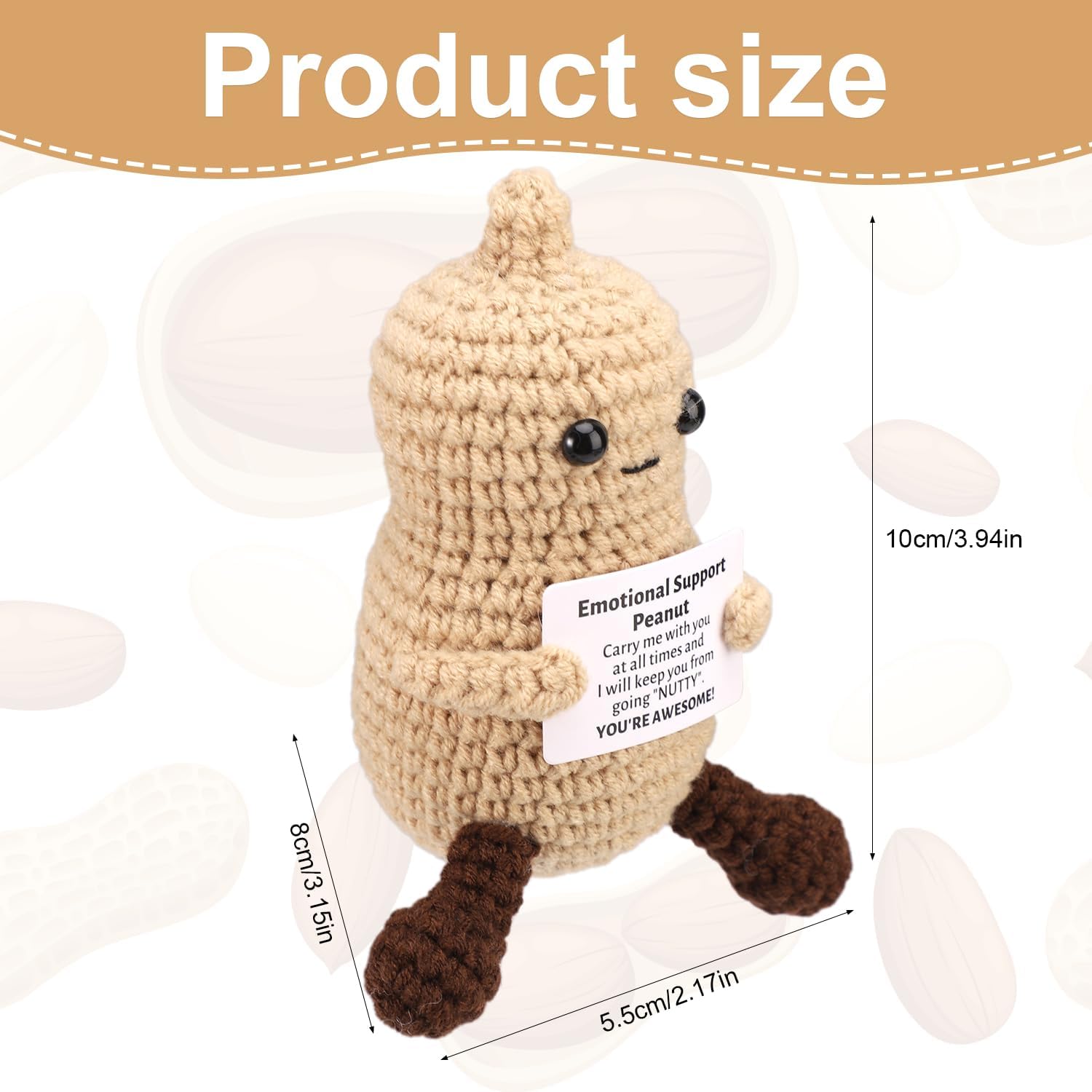 Funny Crochet Peanut Handmade  - Home Textiles Today 评论和价格